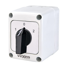 PNRS1653 changeover cam switch 1-0-2 3P 16A IP65