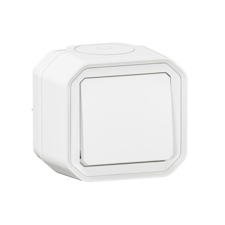 PLEXO PUSH BUTTON NO CONTACT - WHITE - SURFACE
