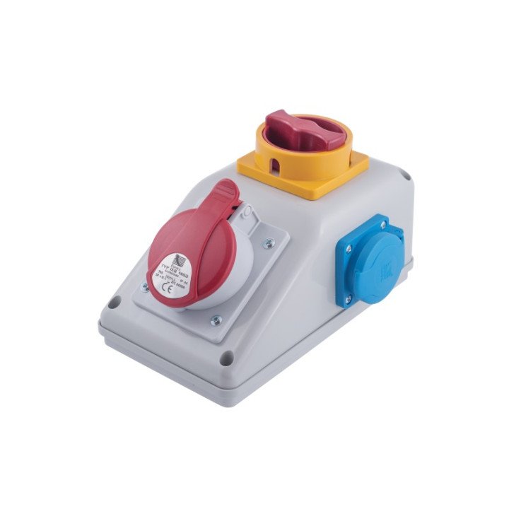 R-BOX KOMPAKT distribution board switch 0/1 16A/5p 1x230V IP44