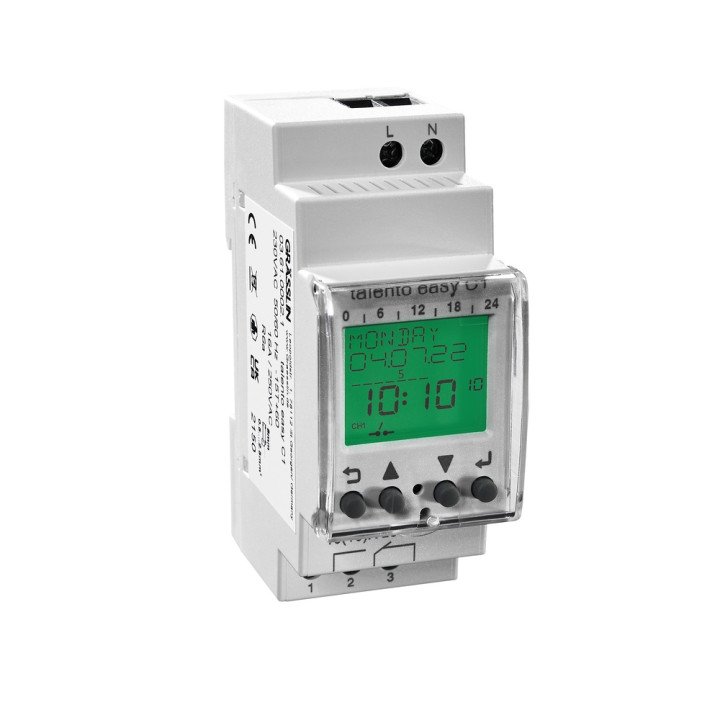 TALENTO easy C1 astro relay, 1 channel, 50 memory spaces, 240V AC