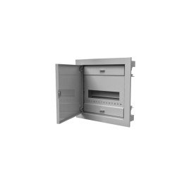 Distribution board flush 12+2 modules with metal doors and clamps (N+PE) IP40