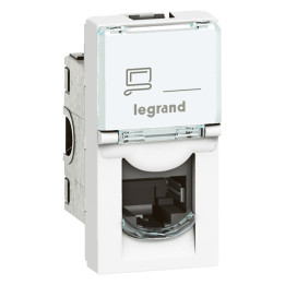 Legrand Mosaic RJ45 Cat. 6A STP balts