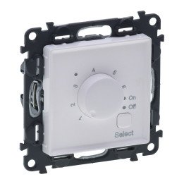 Cover plate Valena Life - floor heating thermostat - with mechanism - white