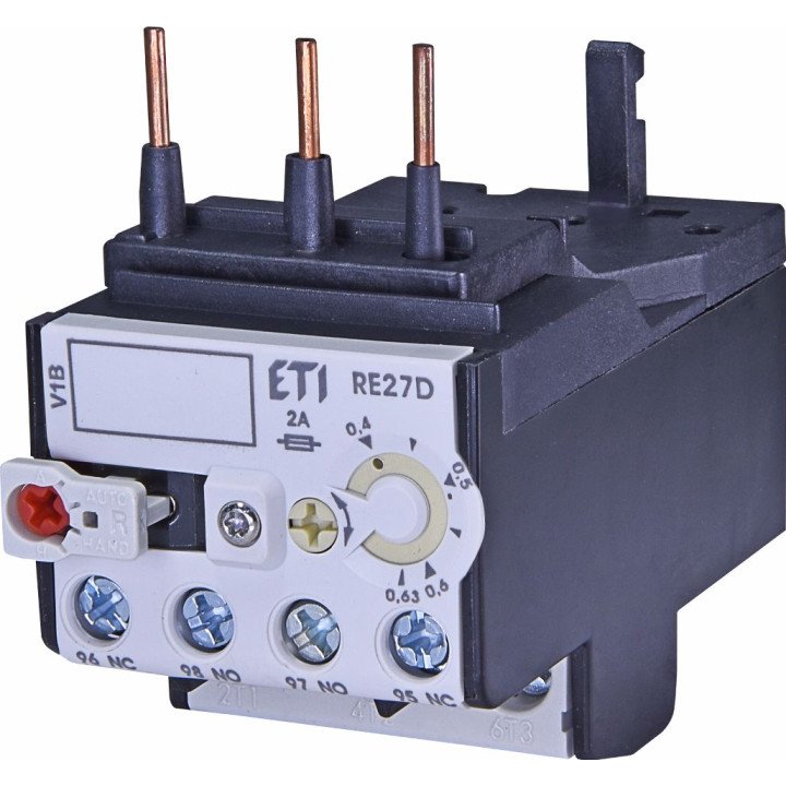 Реле тепловое RE27D-0,63 0,4–0,63A