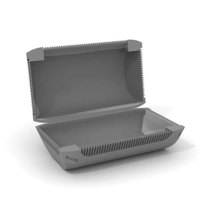 Minibox3 geelieristetty laatikko IPX8 yhdelle kolmelle Wago 2-5-liittimelle 4-6mm2 56,9x32,8x22mm