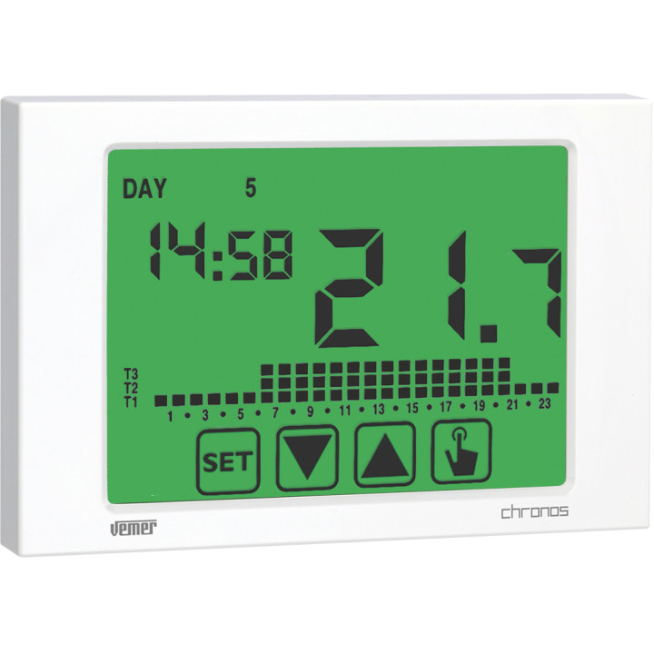 Chronos white 230v programmable thermost