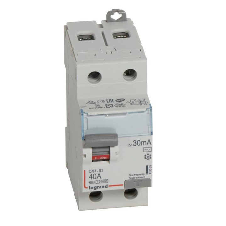 Legrand DX3-ID 2-poļu 40A AC 30mA