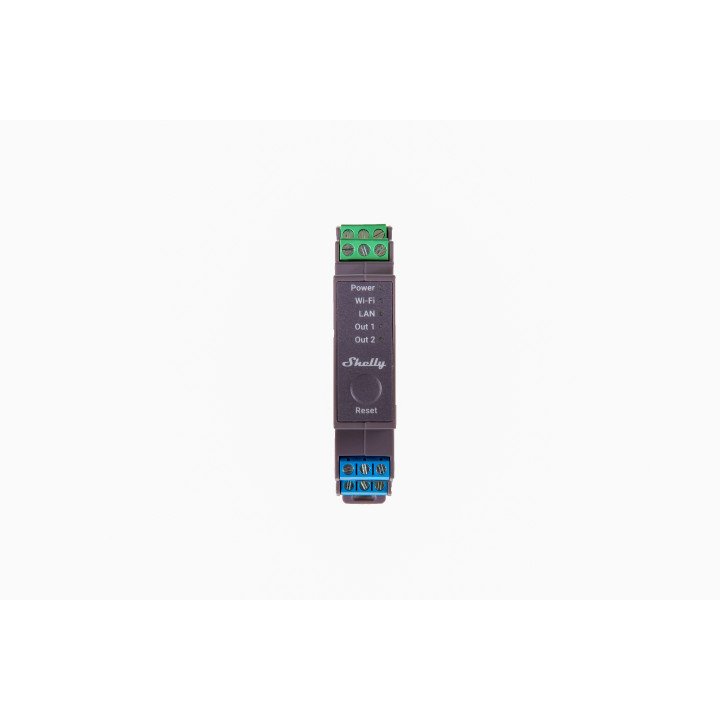 Shelly PRO 2 WiFi + Ethernet 2 grupu viedais releja slēdzis ar DIN sliedes atbalstu - Sonoff, SmartWise, Shelly ES vairumtirdzni