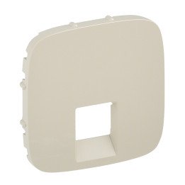 Cover plate Valena Allure - RJ 45/RJ 11 socket - ivory