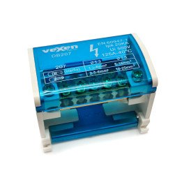 DB207 Sadales spaiļu bloks DIN 2x7poles 125A/500V