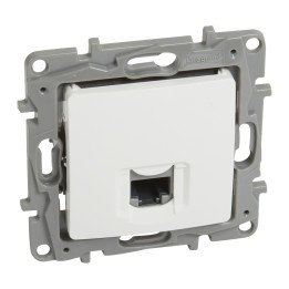 RJ 45 Cat.6 UTP socket Niloe - 9-contact - white