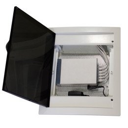 Шкаф SCHUKO прозрачная дверь IP40