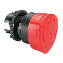 Osmoz non illuminated stay-put mushroom head - push-turn - red O40