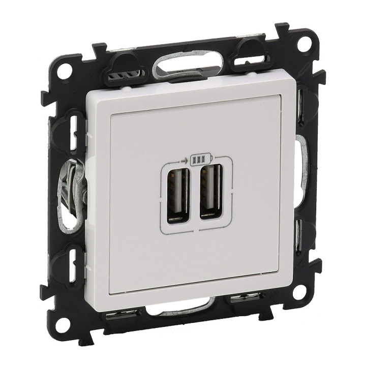 VALENA LIFE 2 USB-LATURI A+A 2.4A 12 W VALKOINEN
