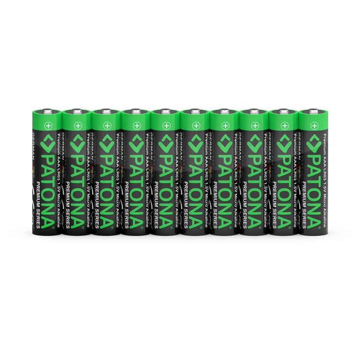 Patona PT4221 Alkaline AAA Batteries 1.5V (10-Pack) Premium