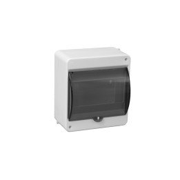 Distribution box surface 6 modues with transparent door IP40