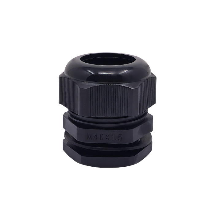 M40 juodo plastiko kabelio sandariklis, IP68, 22-32mm