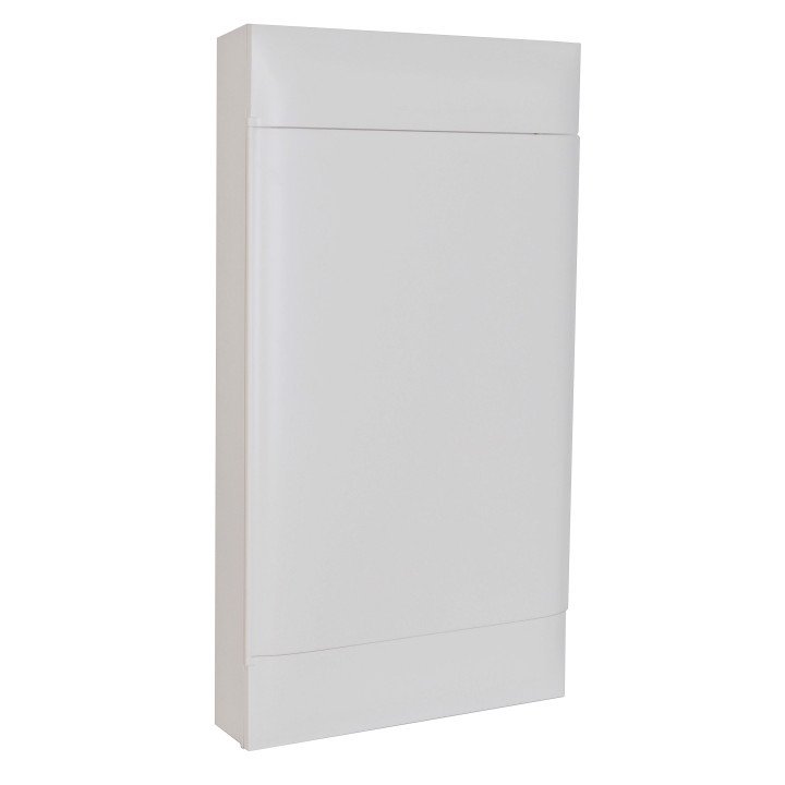 LEGRAND 4X12M SURFACE CABINET WHITE DOOR EARTH AND NEUTRAL TERMINAL BLOCK