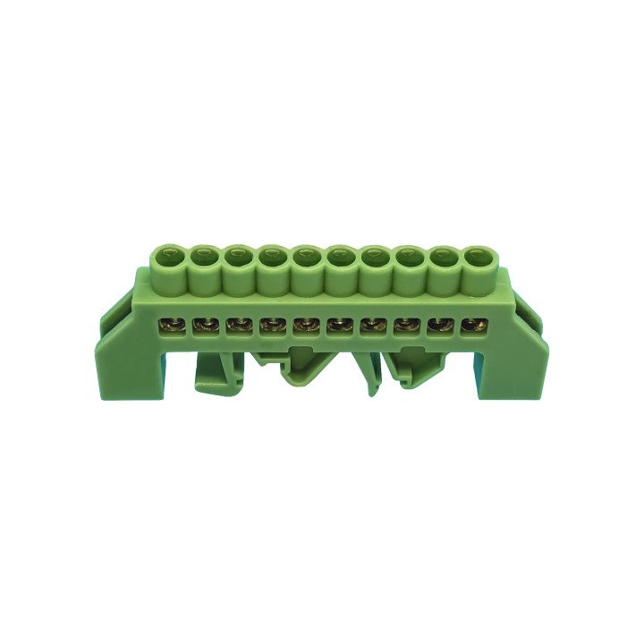 Insulated earthing terminal PE DIN 10 pol.