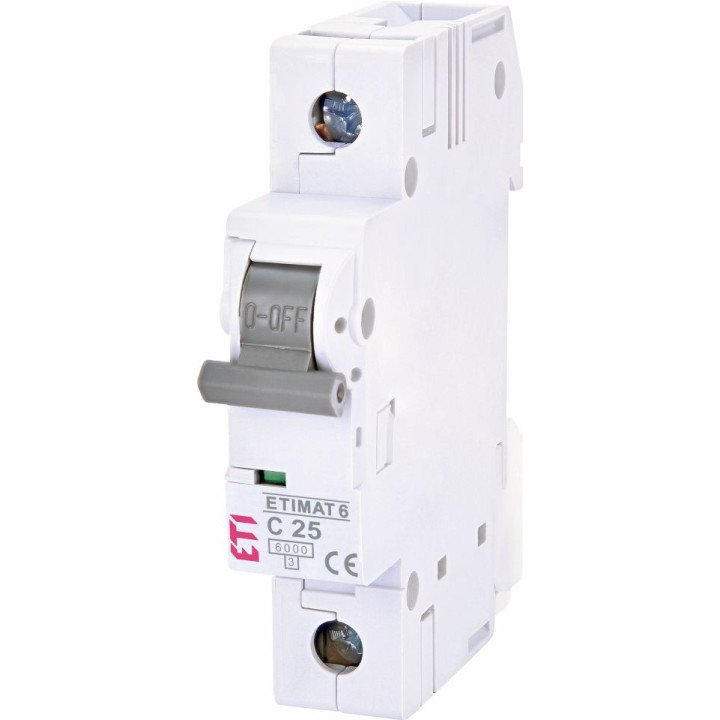 Miniature circuit breaker, ETIMAT 6 1p C25