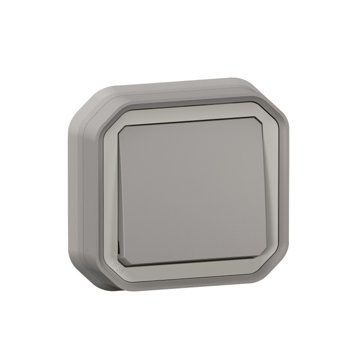 Legrand PLEXO двухполюсный выключатель серый