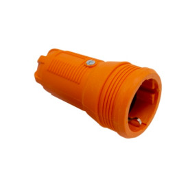 VEXEN PRO gumijas ligzda oranža bez vāka 2P+E 16A
