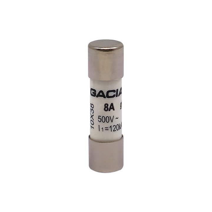 10x38 gG 8A cylindrical fuse link 500VAC