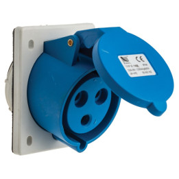 Pistikupesa paneeli kinnitus 2P+E 32A IP44