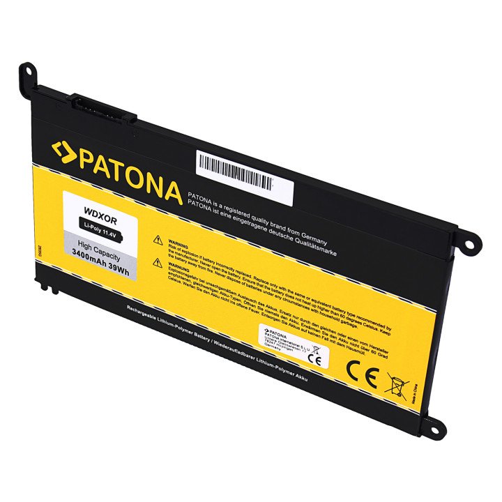 Patona PT2835 Laptop Battery for Dell Inspiron 15 5568/13 5368 3400mAh 11.4V Li-Pol