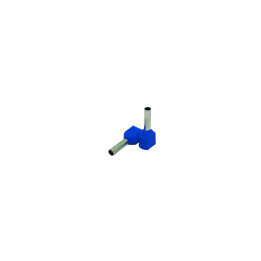 Izolēts dubultais āderuzgalis 2,5mm²/10mm zils