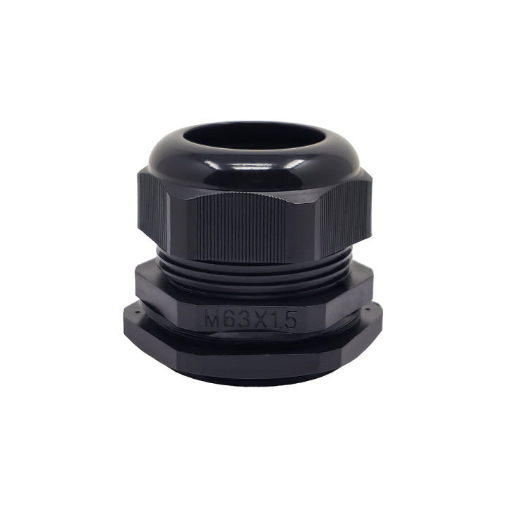 M63 juodo plastiko kabelio sandariklis, IP68, 37-44mm