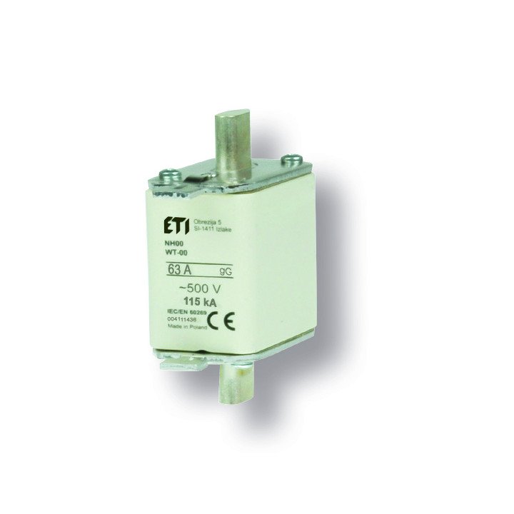 Fuse link, NH000/WT-00C gG 63A/500V
