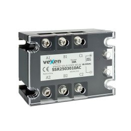 Solid state relay 3NO, 10A, 80-250VAC