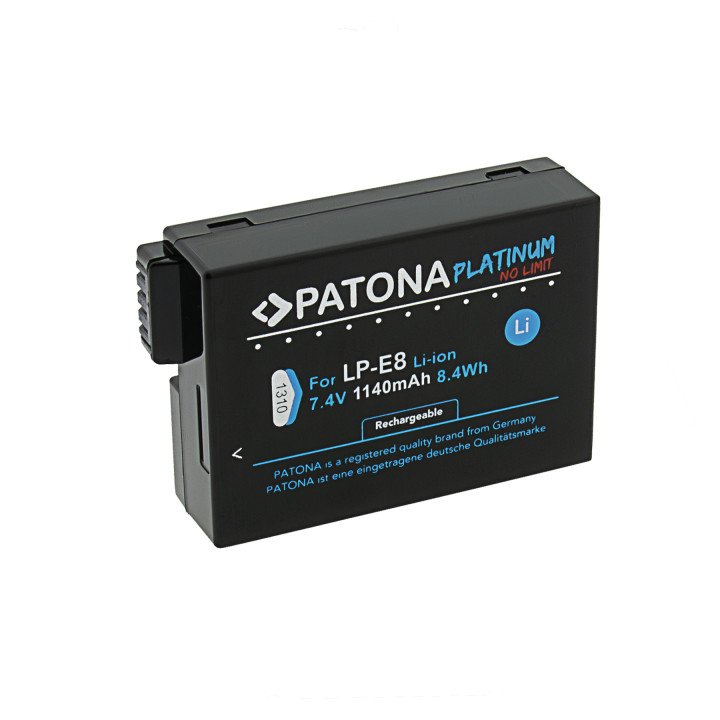 Patona PT1310 Platinum Li-Ion Battery for Canon LP-E8 (1140mAh)