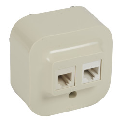 Legrand Forix rozete RJ11+RJ45 bēša