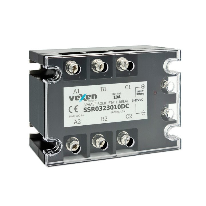 Solid state relay 3NO, 10A, 3-32VDC