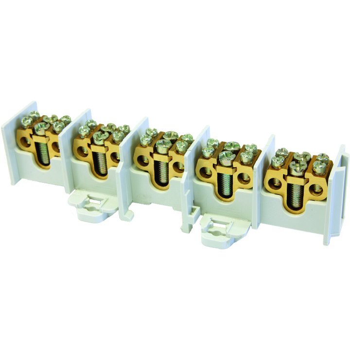 HLAK termināls bloks 35/25 A 5 poli 2×25 mm