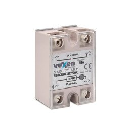 Solid state relay 1NO, 75A, 80-250VAC
