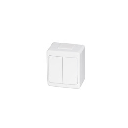 BETA surface switch 1+1 surface white IP44