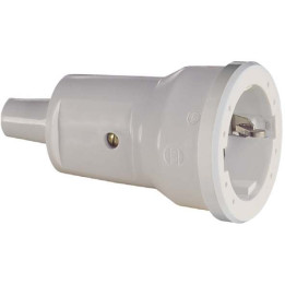 SCHUKO PVC connector Mini, white