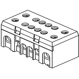 Neutral and earthing-terminal N/P8+4
