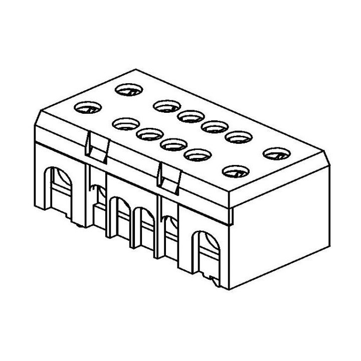 Neutral and earthing-terminal N/P8+4