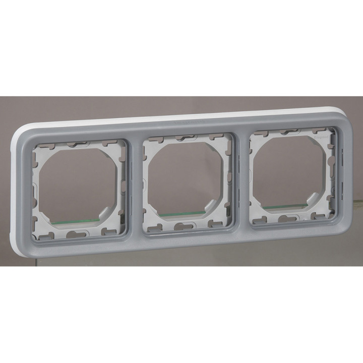 PLAQUE + SUPPORT 3PH GRIS