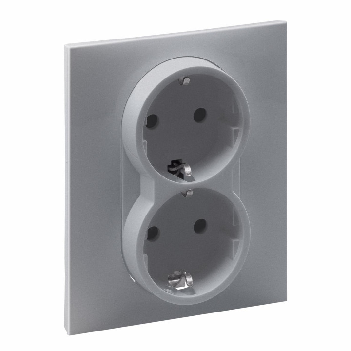 SUNO 2X2P+E SOCET SCHUKO STANDARTINIAI AUTOMATINIAI Gnybtai ALUMINIO LANGINĖS