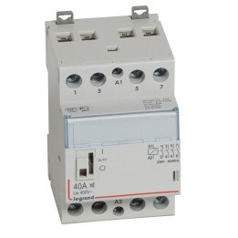 Power contactor CX - with 230 V coll and handle - 4P - 400 V - 40 A - silent