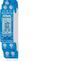 Digitally adjustable multifunction time relay with display and Bluetooth, 1 CO contact, 10 A
