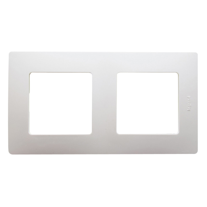 Plate Niloe - 2 gang - ivory
