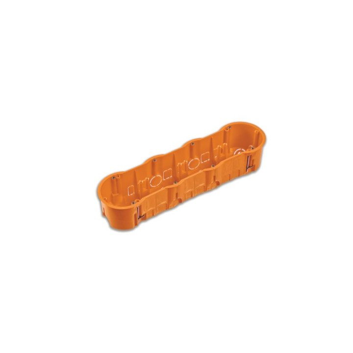 Junction box for gypsum 4-gang deep 4x68/60mm orange 650C