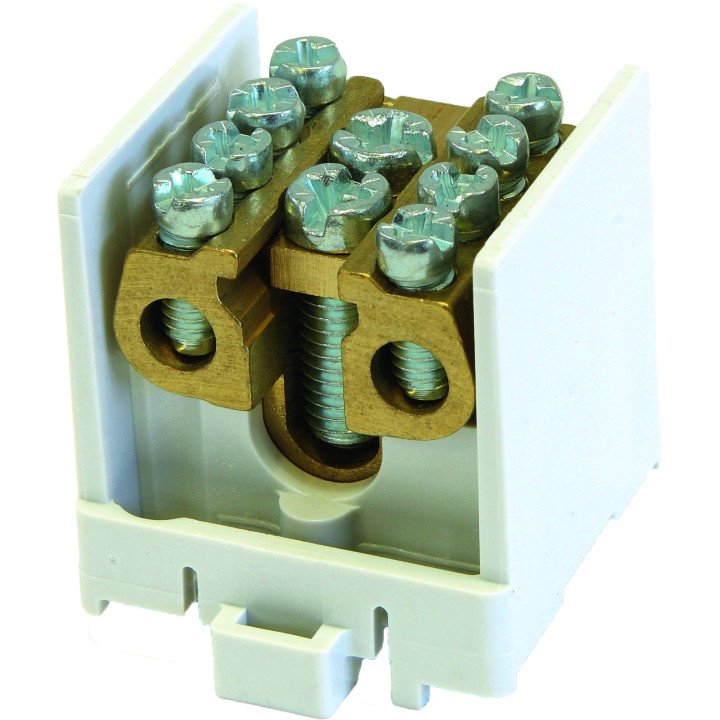 HLACK A 35mm 1 pole with 4 x outgoing terminals 25mm