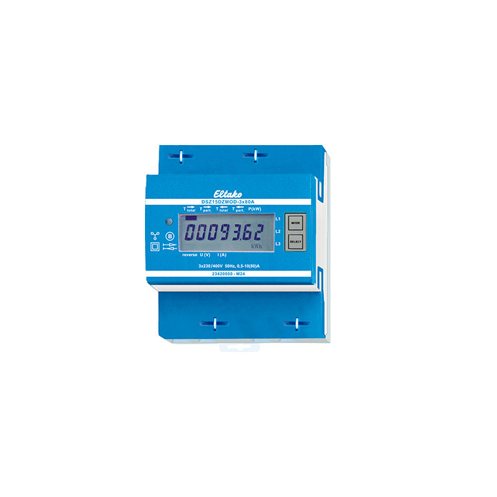 Modbus bidirectional three-phase meter, MID